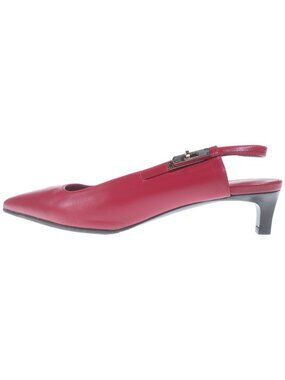 Hermes Lovely Flat Shoes Heels Pumps Kelly Pointed Toe Rose